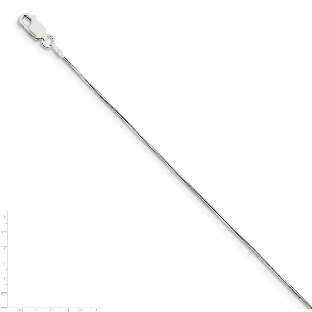 Sterling Silver .8mm Snake Chain