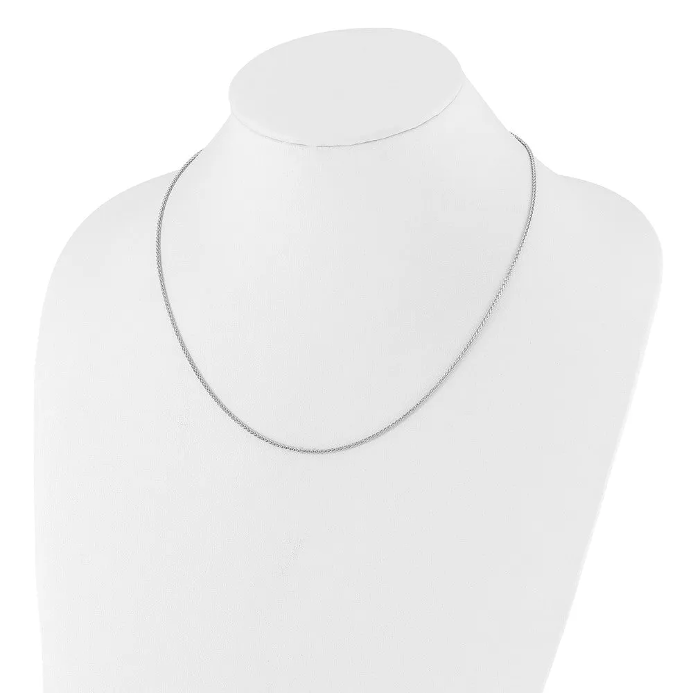 Sterling Silver Adjustable 1.5mm Spiga Chain