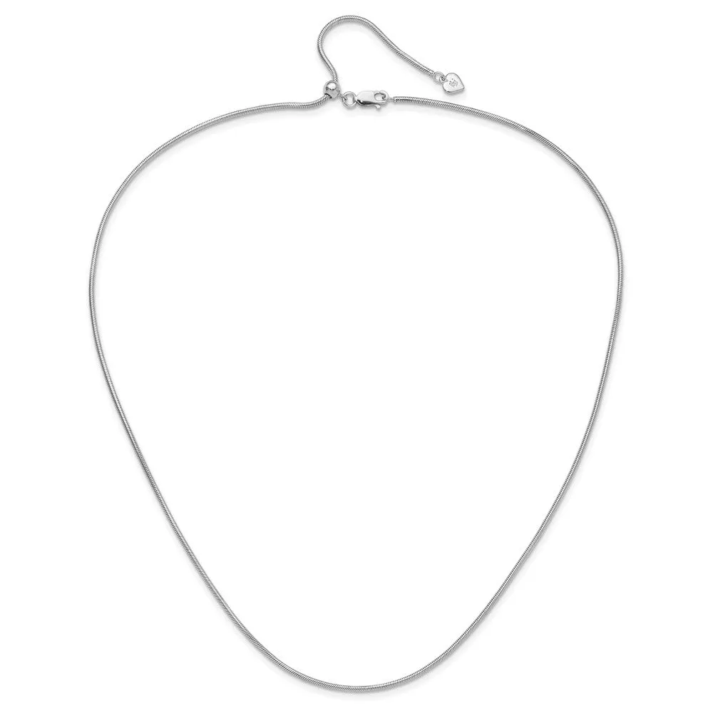 Sterling Silver Adjustable 1.6mm Snake Chain