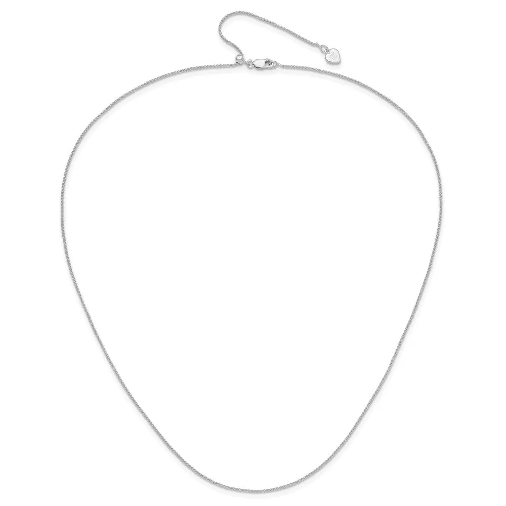 Sterling Silver Adjustable 1mm Spiga Chain