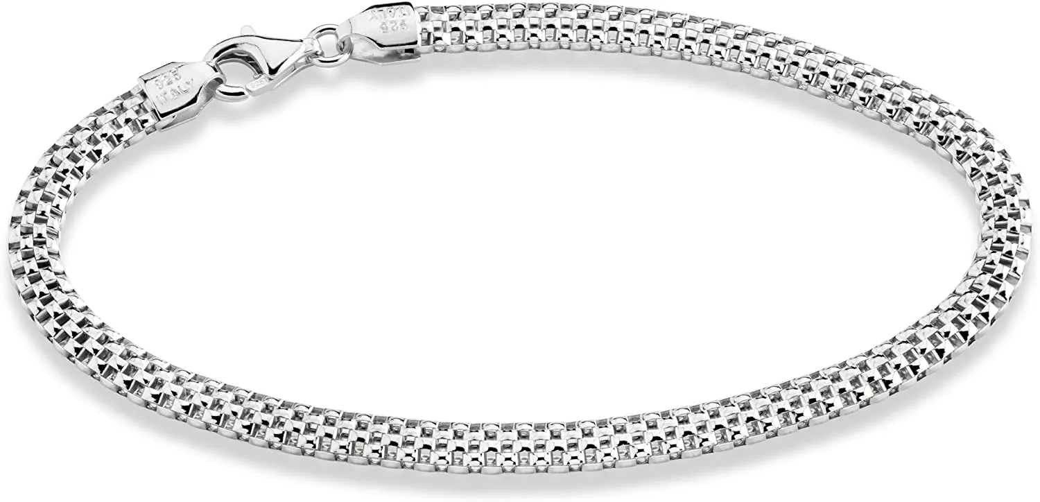 Sterling Silver Mesh Link Bracelet