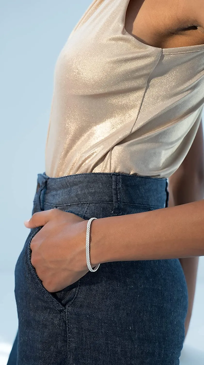 Sterling Silver Mesh Link Bracelet
