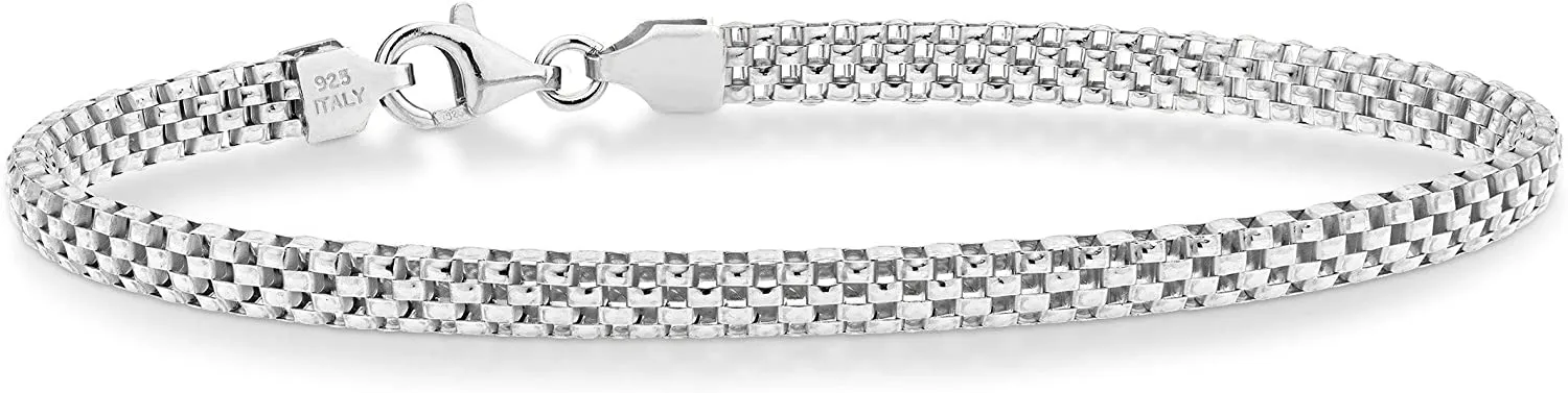 Sterling Silver Mesh Link Bracelet