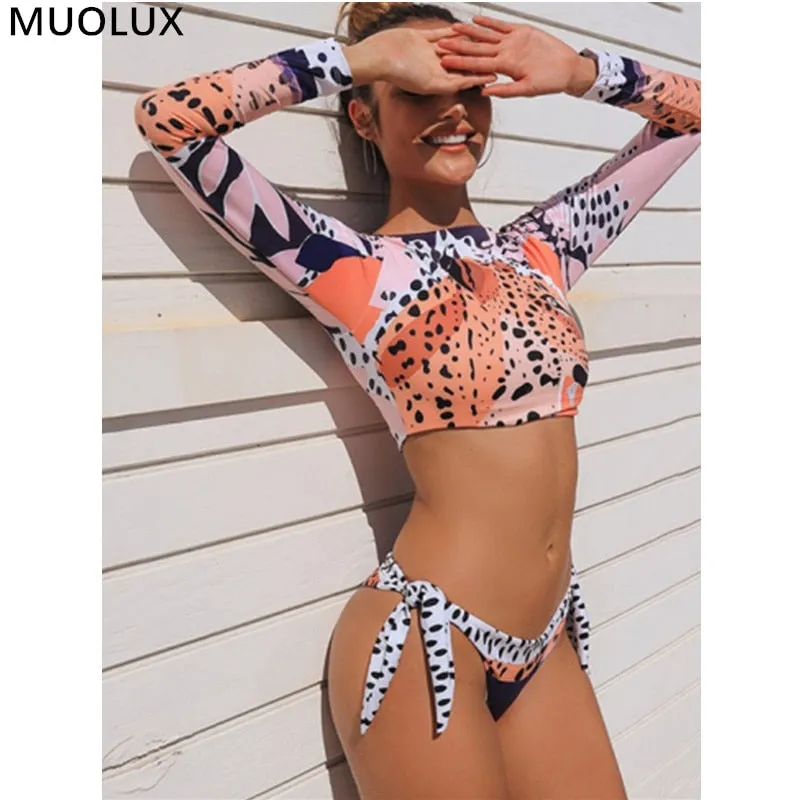 Surfing Swimsuit Bikini Set