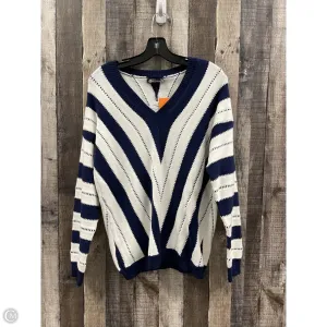 Sweater By Cme In Blue & White, Size: S