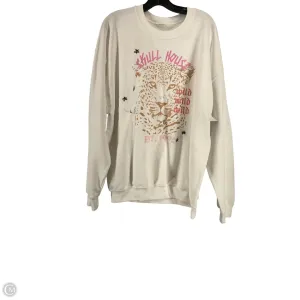 Sweatshirt Crewneck By Clothes Mentor In White, Size: L
