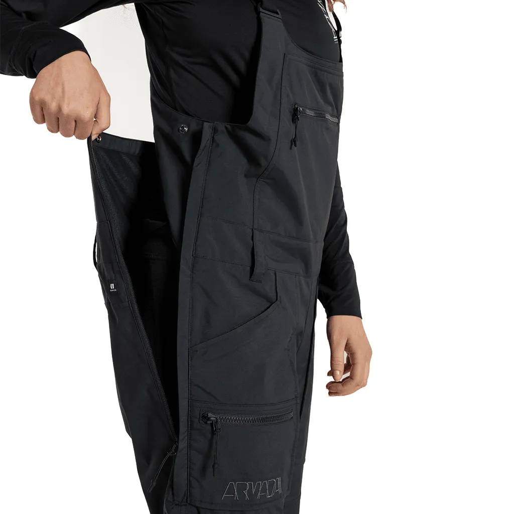 Talyah 2L cargo women's bib pants - Black