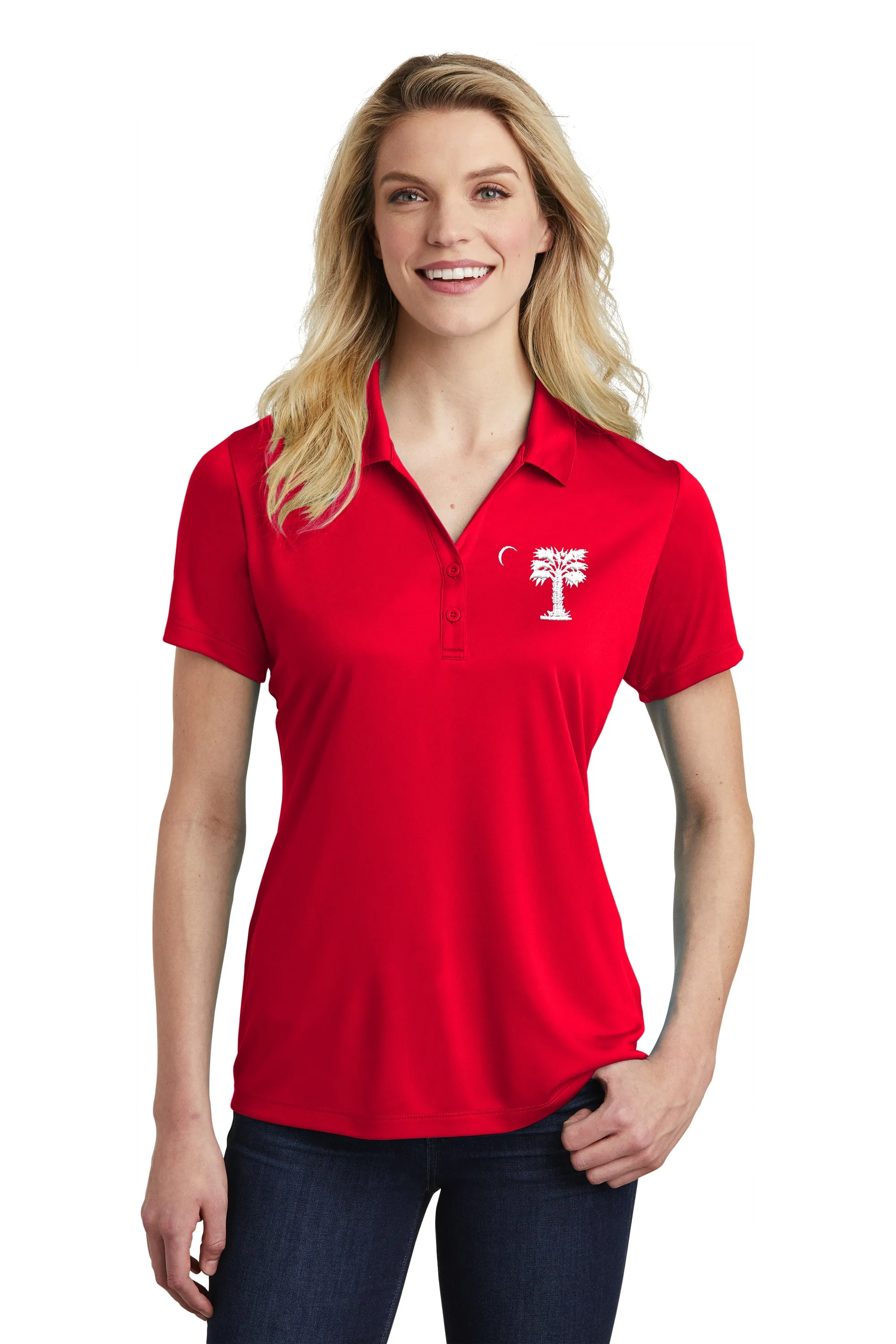 The Citadel, Big Red Palmetto, Ladies Performance Polo Shirt