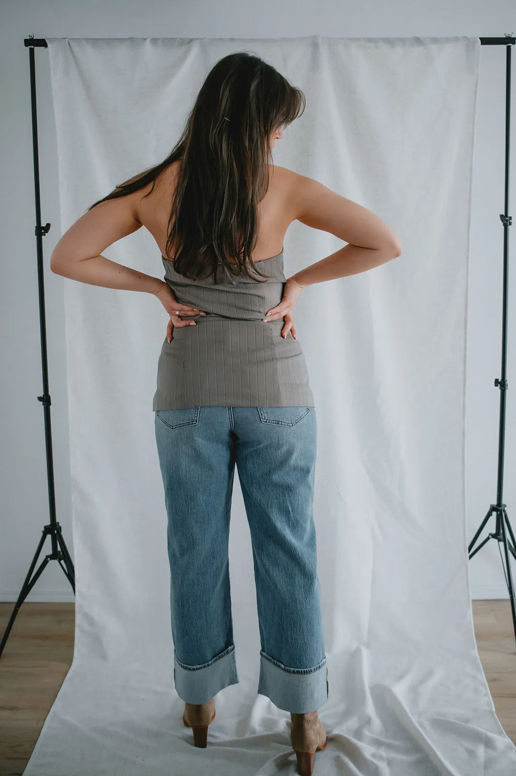 The Eastside High Rise Loose Fit Cuff Denim by Daze Denim - All Mine Vintage