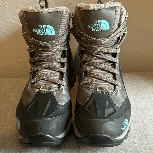 The North Face Chilkat Tech GTX Boots - Women's Dark Grey/Fortuna Blue Size 7