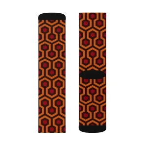 The Overlook Hotel Carpet Adult Crew Socks