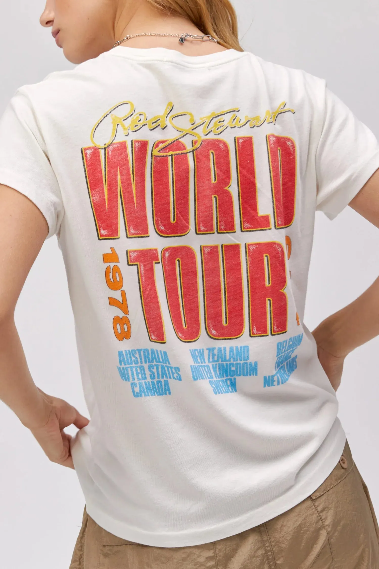 The Rod Stewart Rainbow Tour Tee by Daydreamer