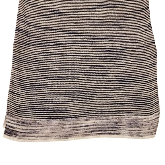 THEORY Intrella Space Dye Striped Linen Blend Racerback Sleeveless Maxi Dress M