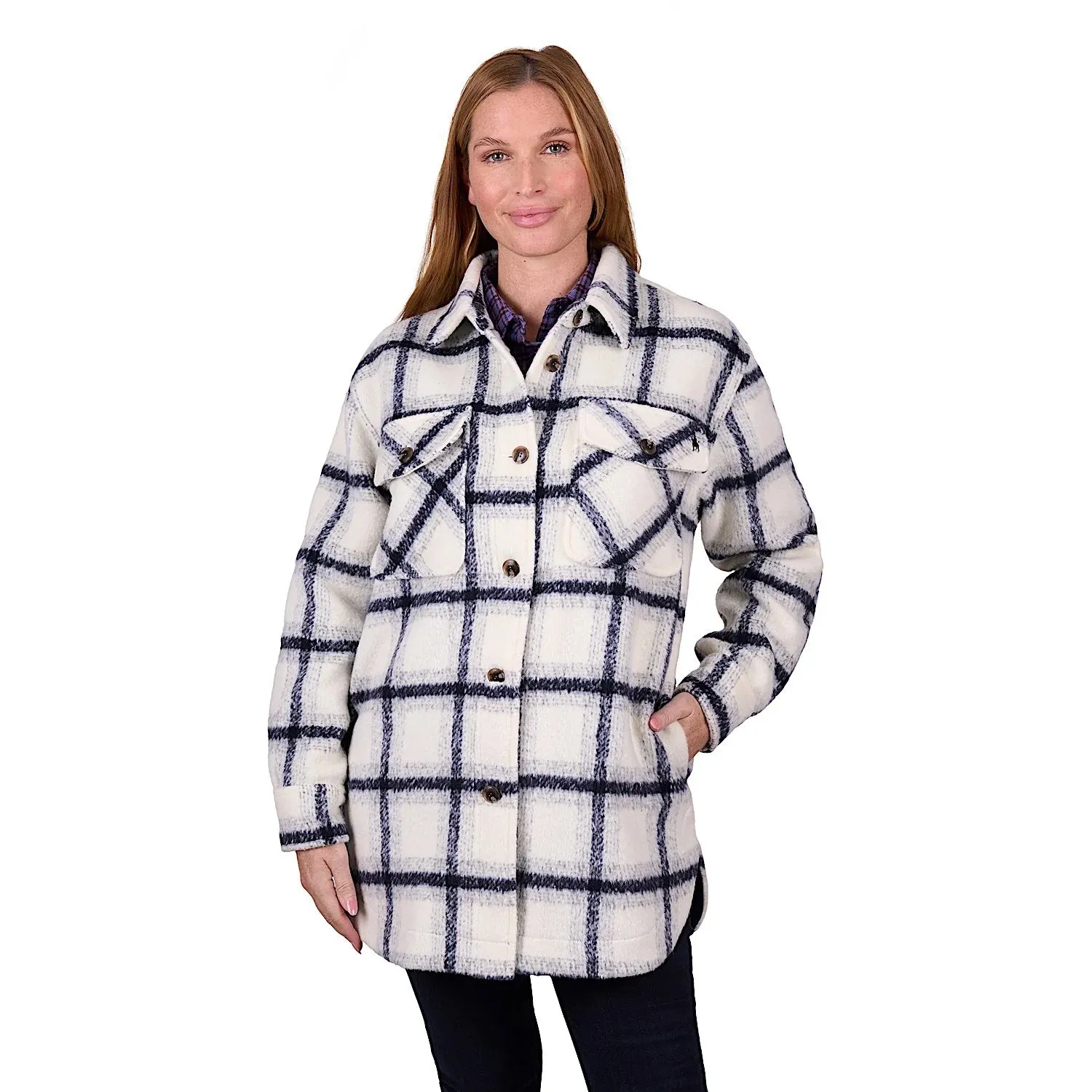 THOMAS COOK WOMENS ELK OVERSHIRT NAVY