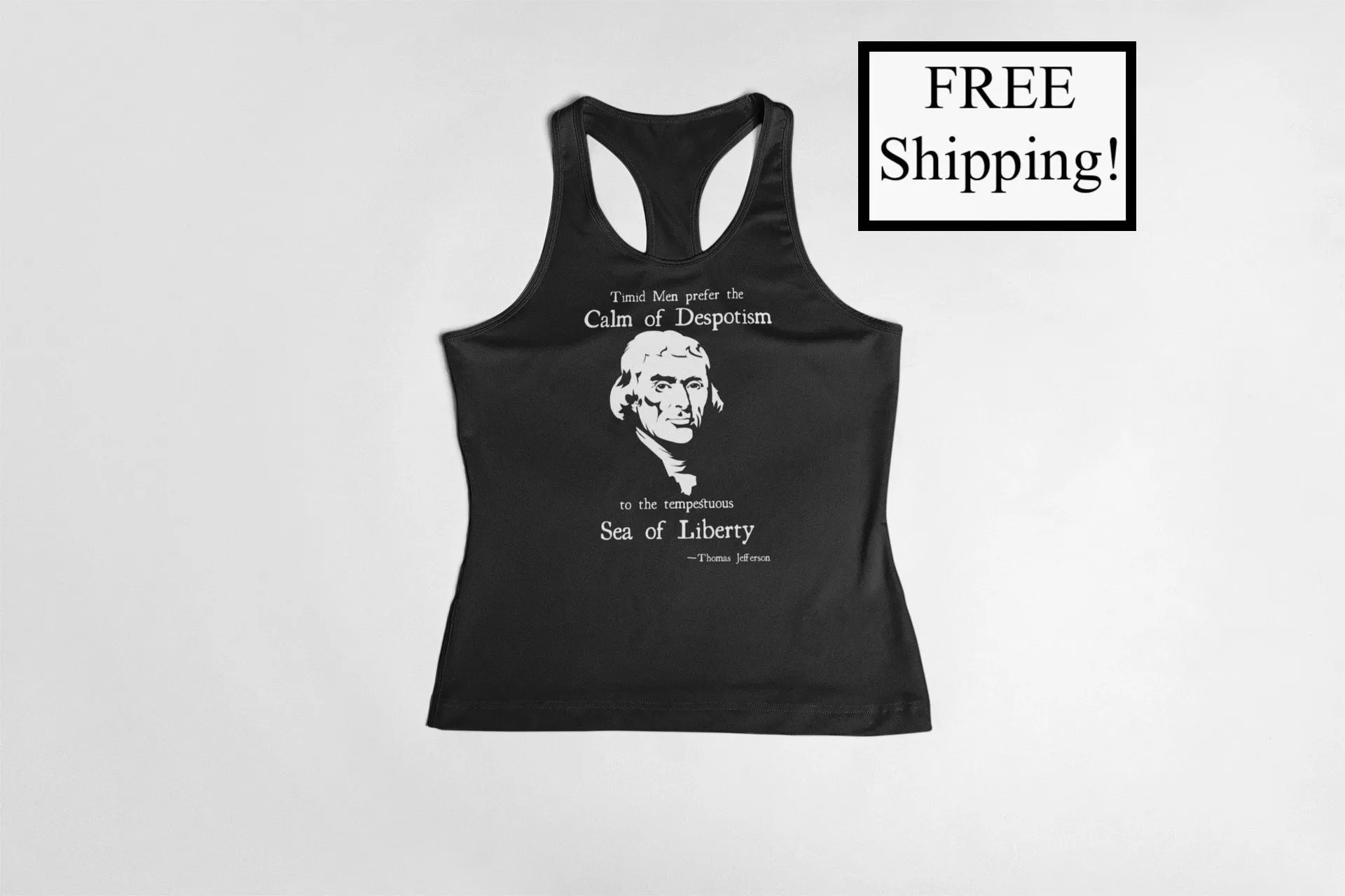 Thomas Jefferson Sea of Liberty Women's Tank Top