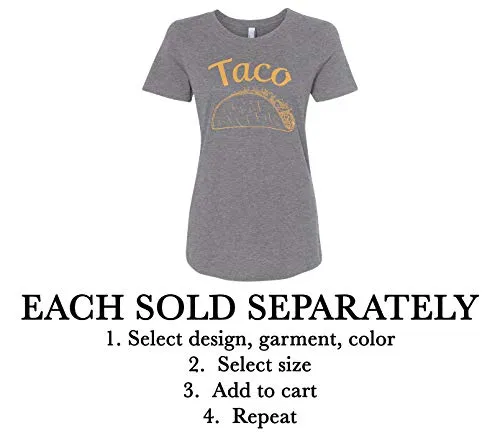 Threadrock Taco | Mom Mother Women's Fitted T-Shirt | Medium, Sport Gray