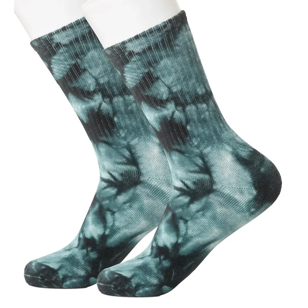 Tie-Dye Green Women's Socks