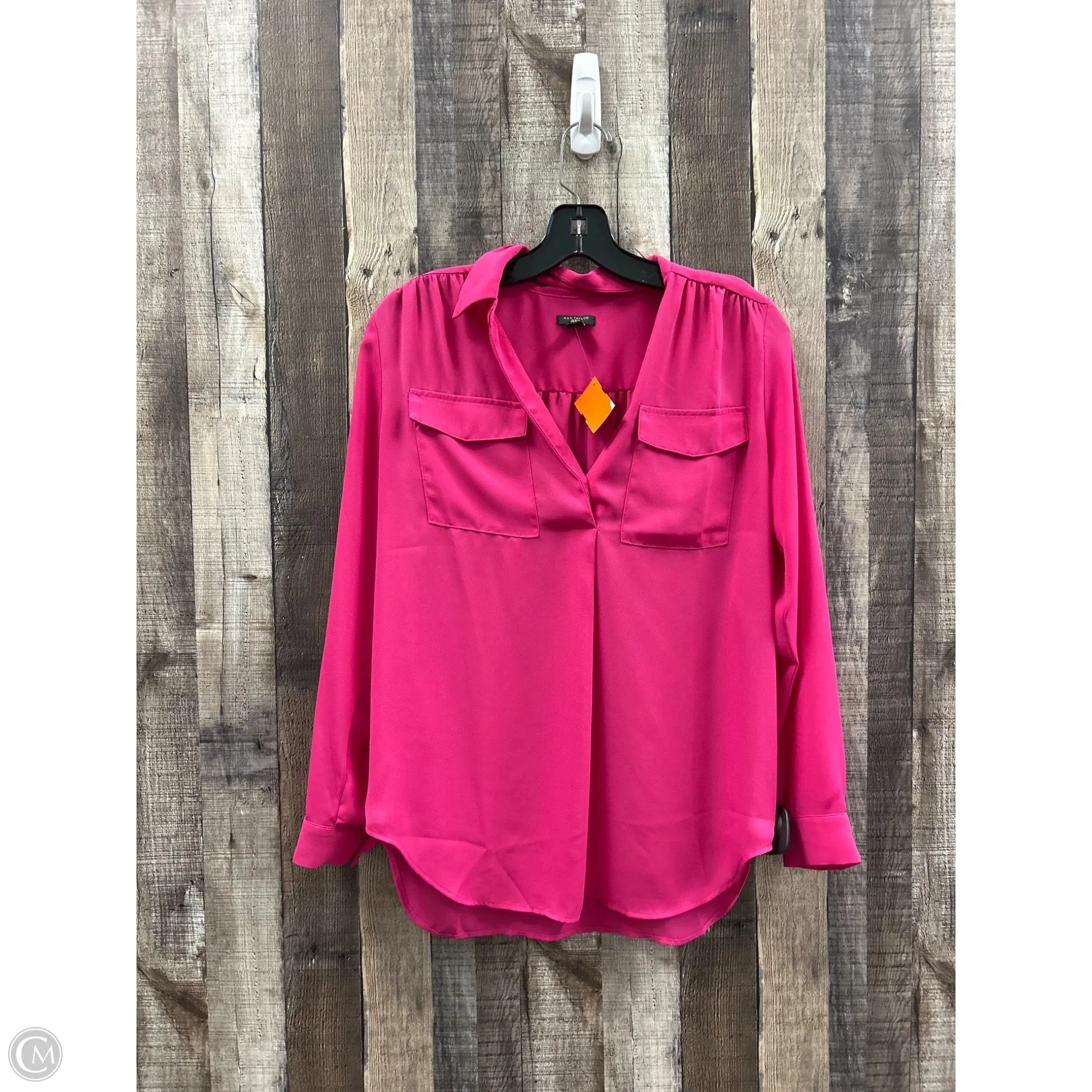 Top Long Sleeve By Ann Taylor In Pink, Size: Sp