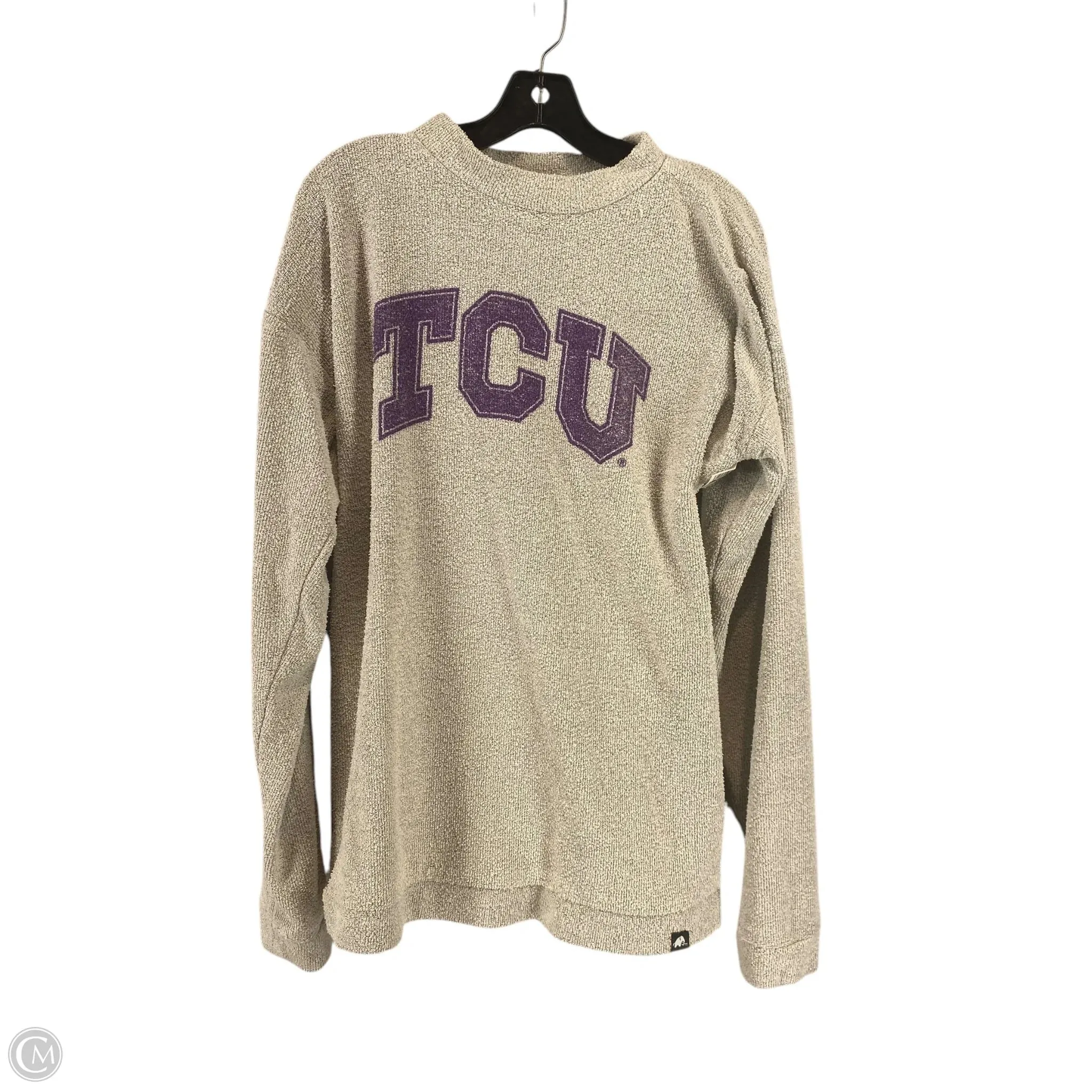 Top Long Sleeve By Clothes Mentor In Grey & Purple, Size: L
