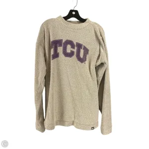 Top Long Sleeve By Clothes Mentor In Grey & Purple, Size: L