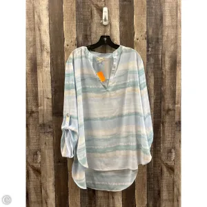 Top Long Sleeve By Cme In Blue, Size: Xxl