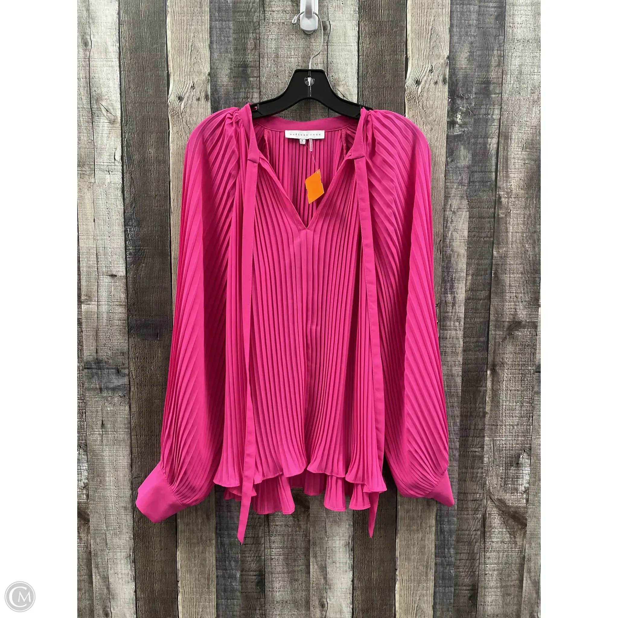 Top Long Sleeve By Endless Rose In Pink, Size: S