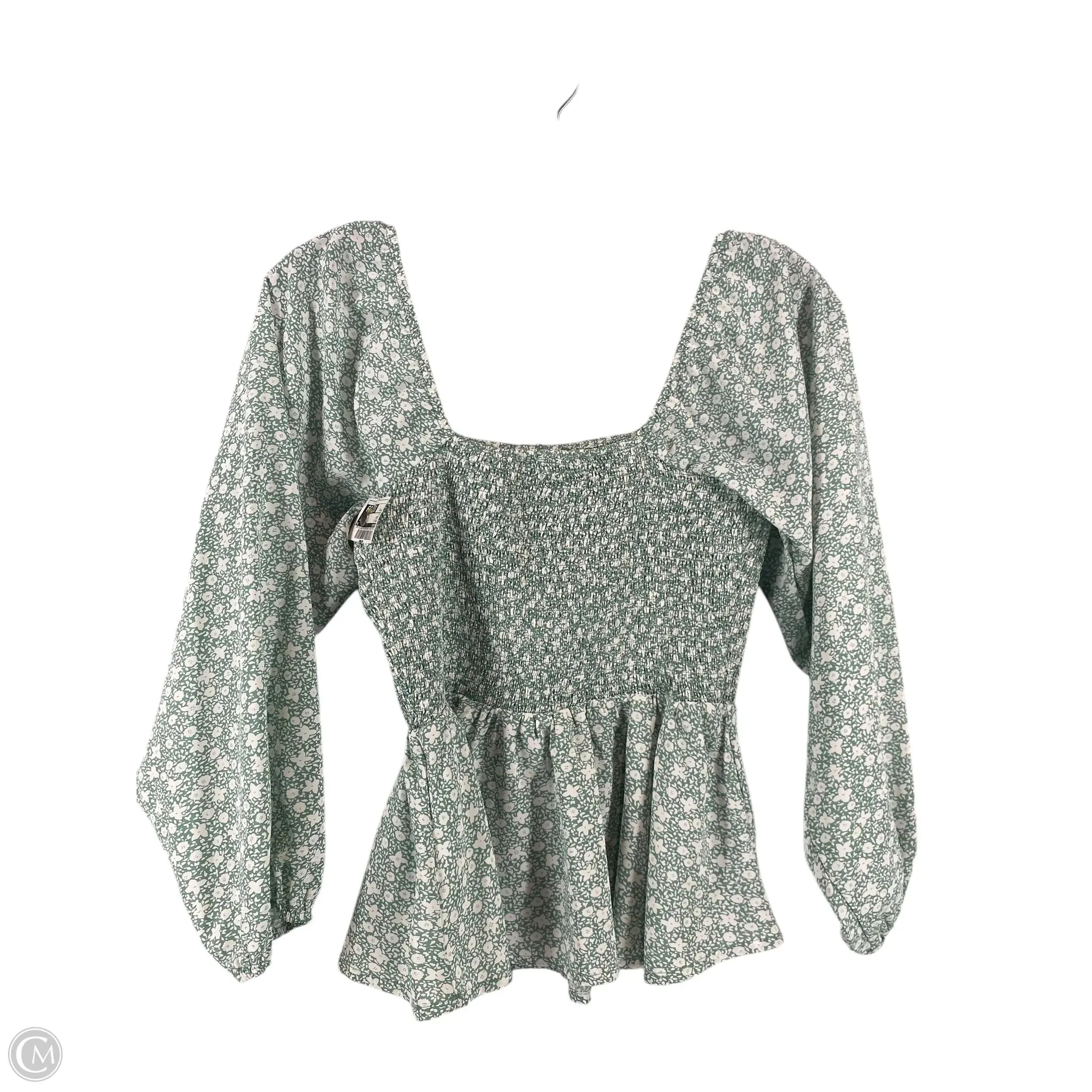 Top Long Sleeve By Entro In Green, Size: S