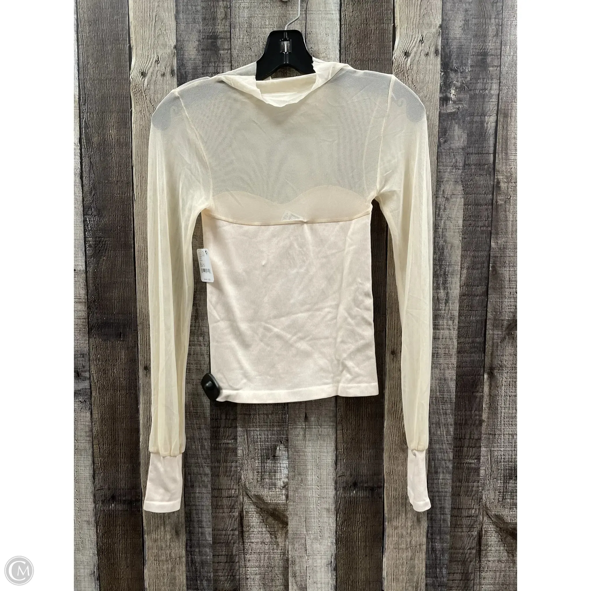 Top Long Sleeve By Free People In Beige, Size: S