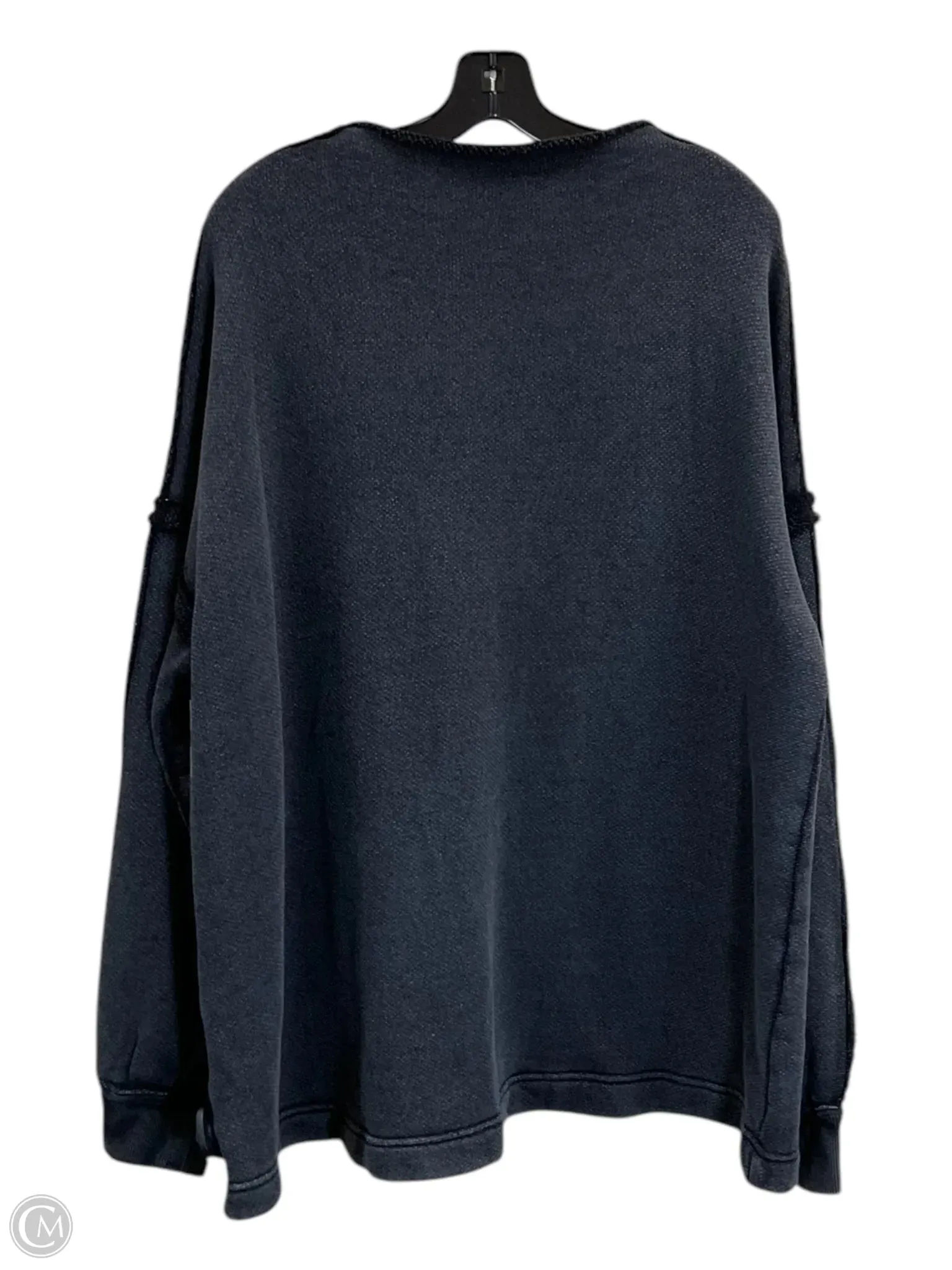 Top Long Sleeve By Free People In Black, Size: M