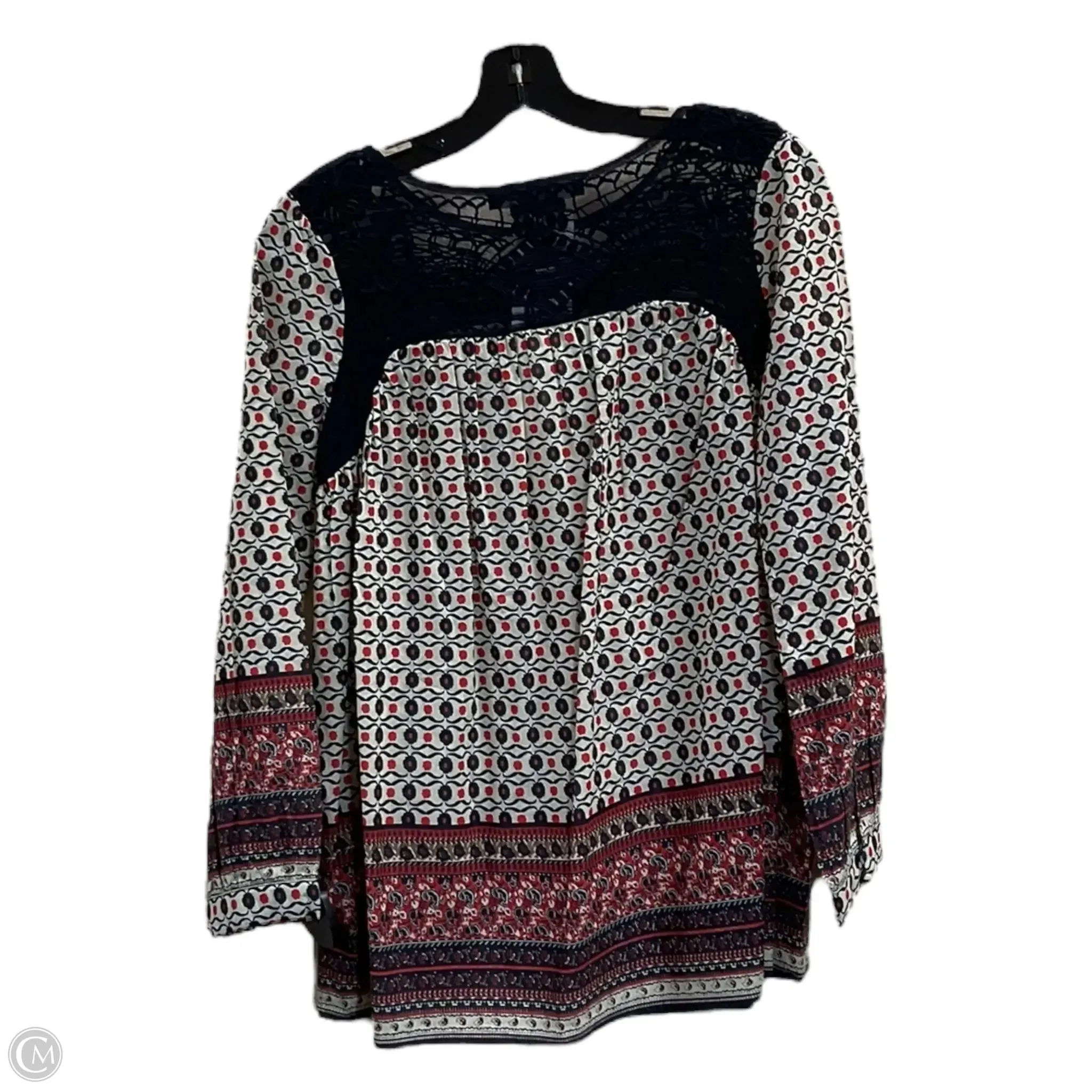 Top Long Sleeve By French Connection In Cream, Size: Xs