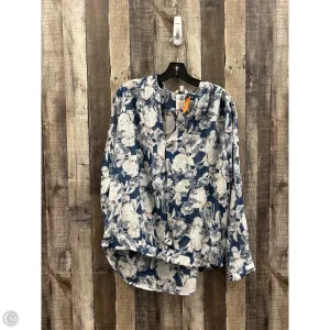 Top Long Sleeve By Hayden La In Blue, Size: L