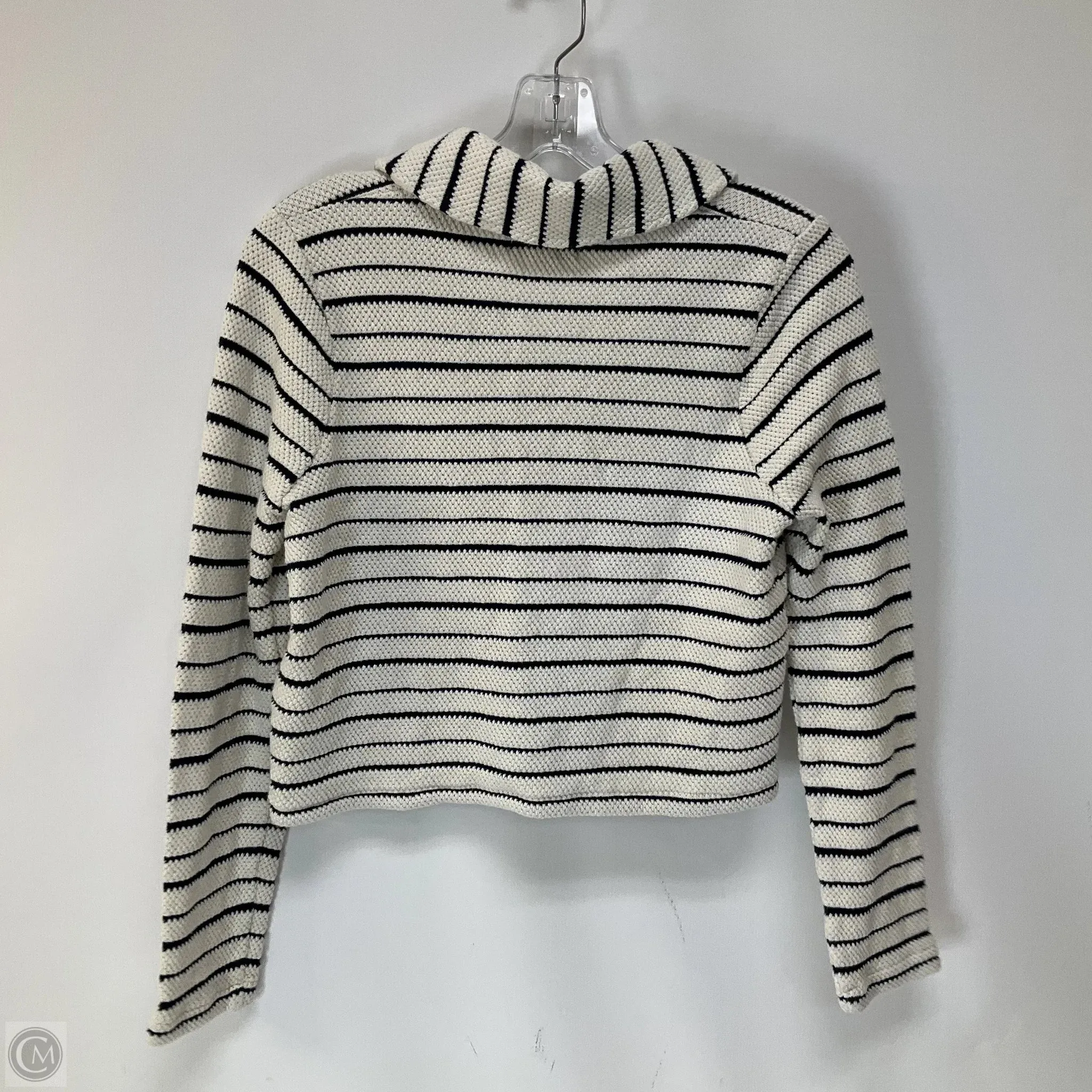 Top Long Sleeve By Madewell In Striped Pattern, Size: S