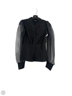 Top Long Sleeve By Pretty Little Thing In Black, Size: 2