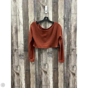 Top Long Sleeve By Shein In Brown, Size: Xs