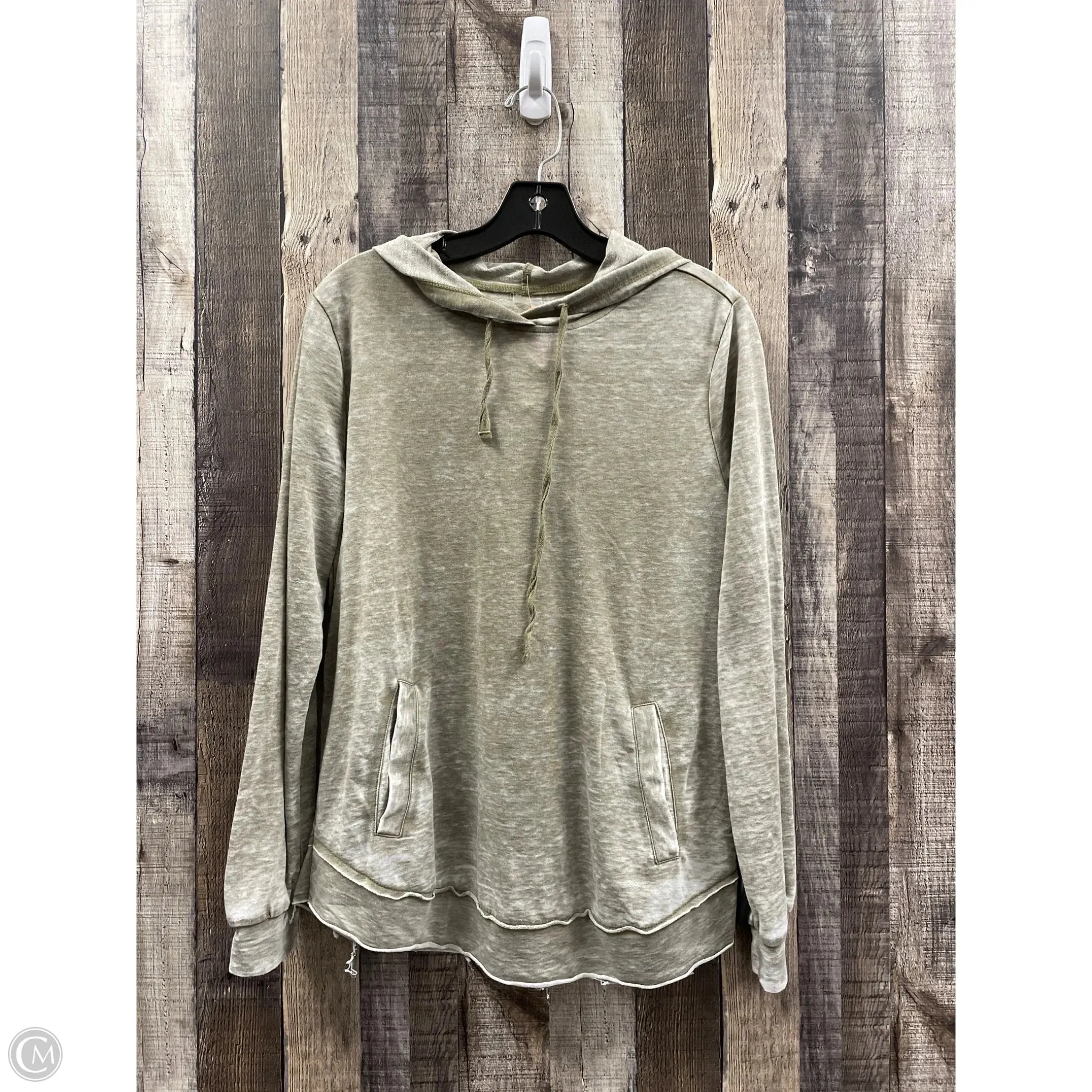 Top Long Sleeve By Silverwear In Green, Size: S