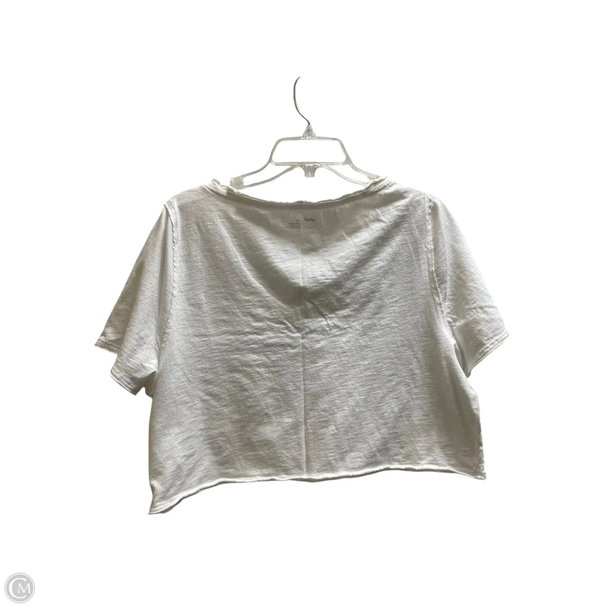 Top Short Sleeve By Aerie In White, Size: M