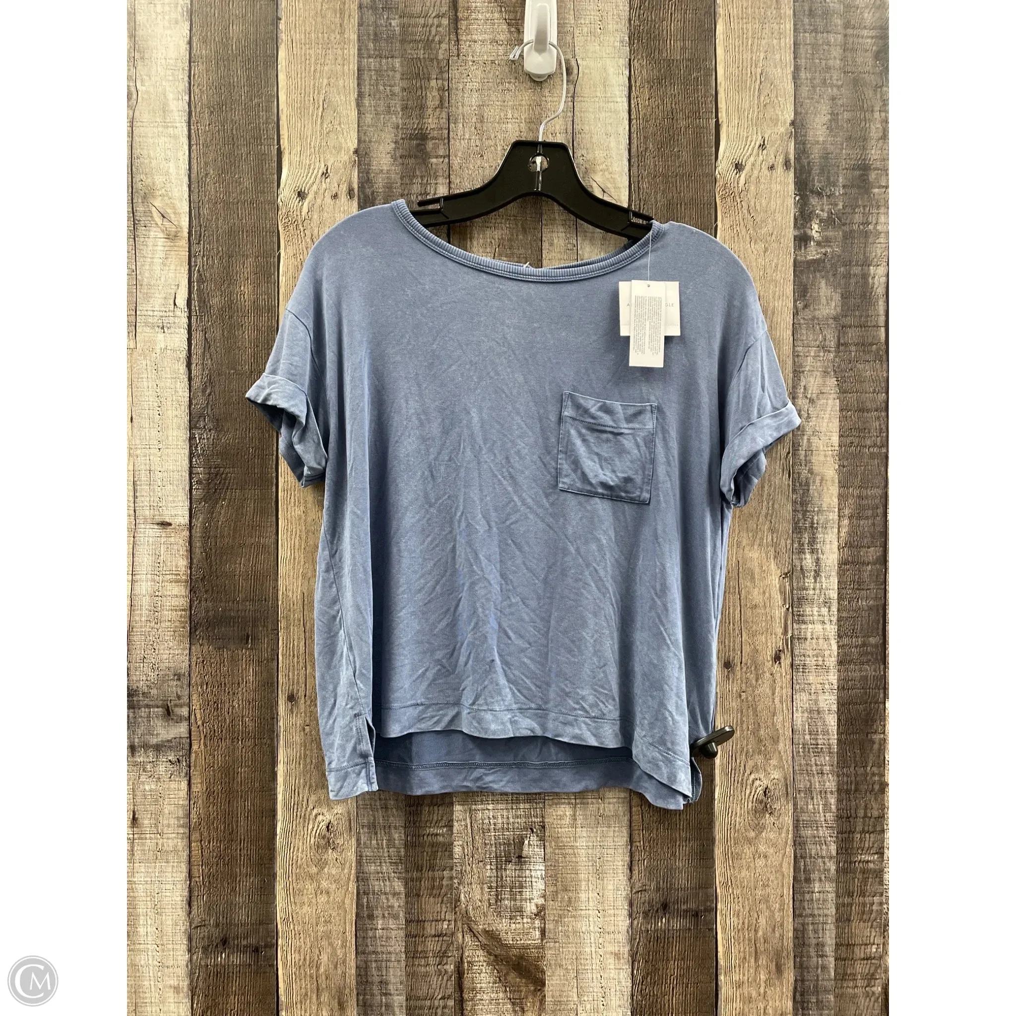 Top Short Sleeve By American Eagle In Black, Size: M