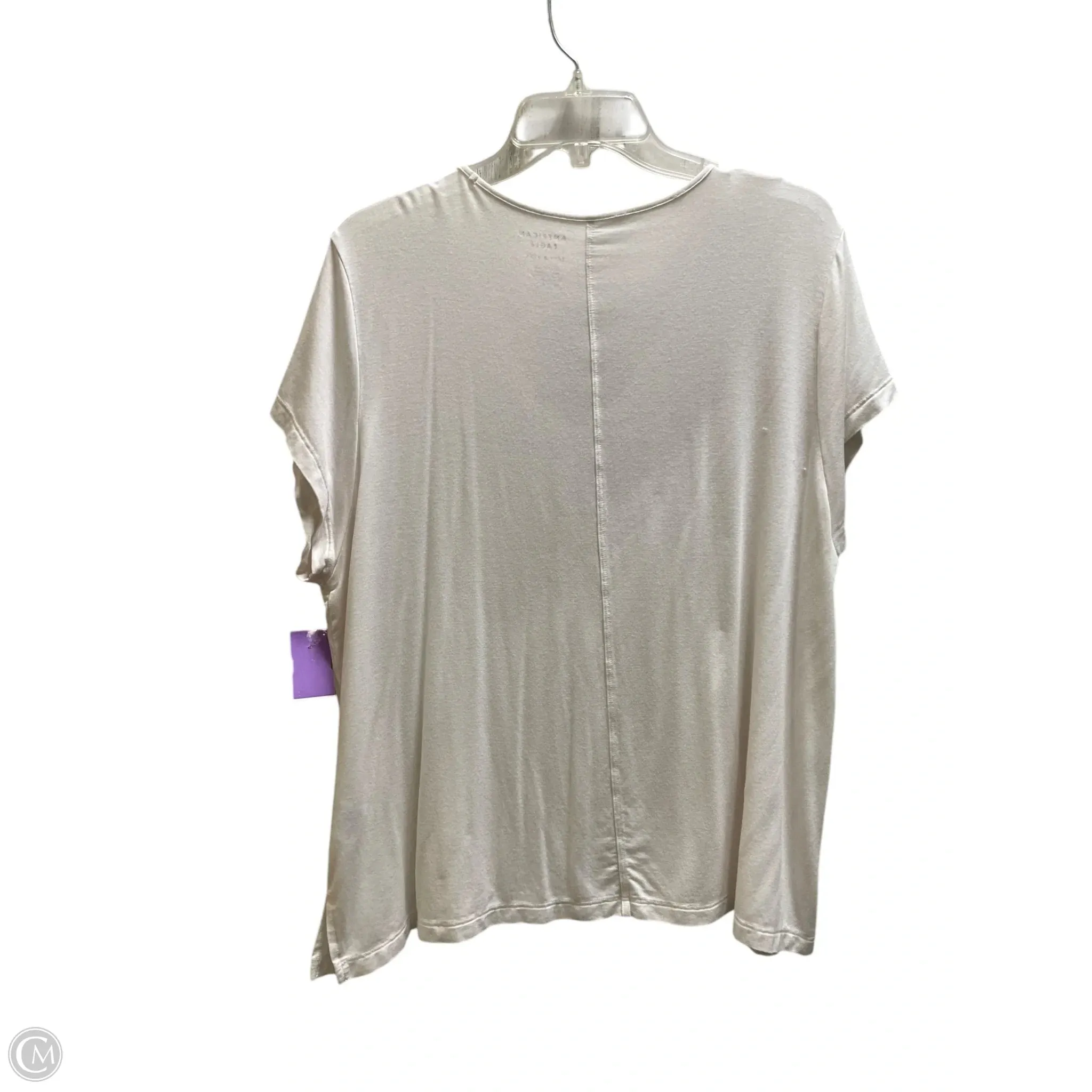 Top Short Sleeve By American Eagle In Pink, Size: Xxl