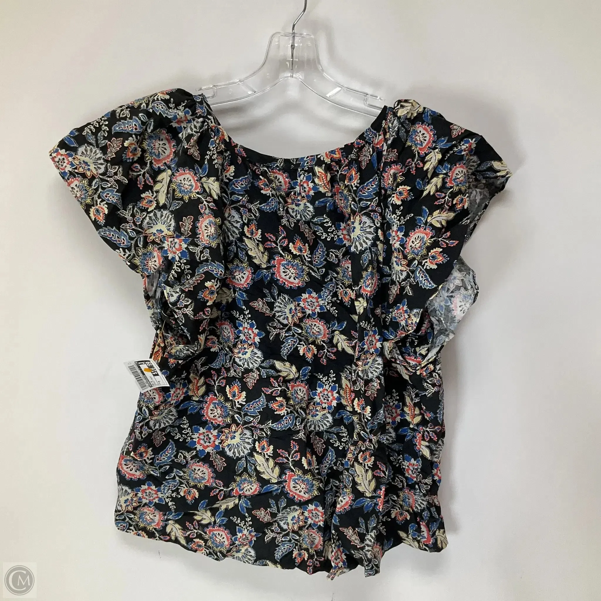 Top Short Sleeve By Anthropologie In Paisley Print, Size: M