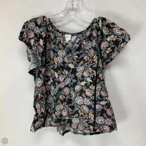 Top Short Sleeve By Anthropologie In Paisley Print, Size: M