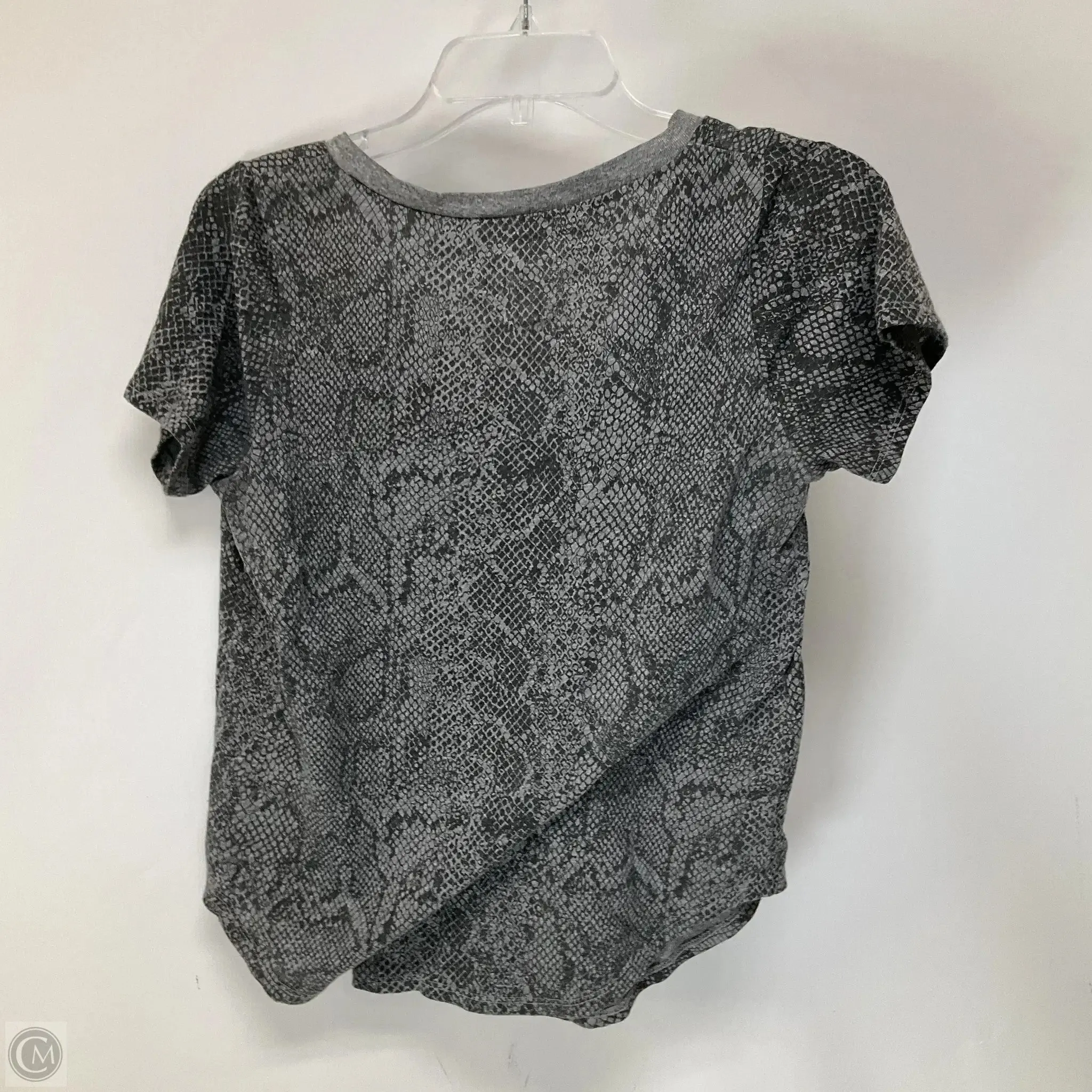 Top Short Sleeve By Chaser In Snakeskin Print, Size: S
