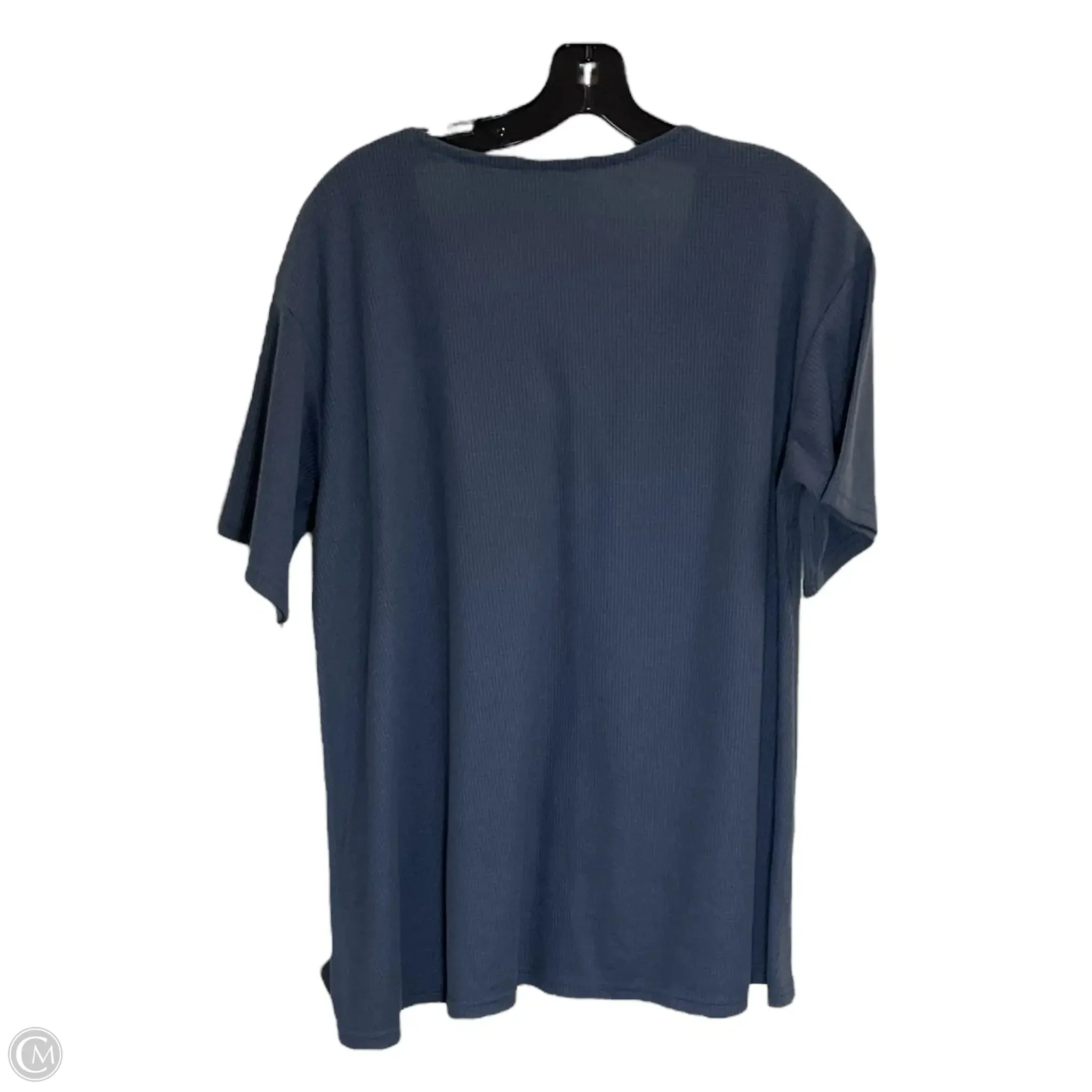 Top Short Sleeve By Clothes Mentor In Grey, Size: 2x