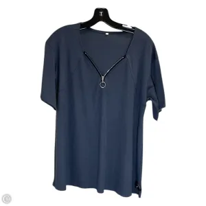 Top Short Sleeve By Clothes Mentor In Grey, Size: 2x