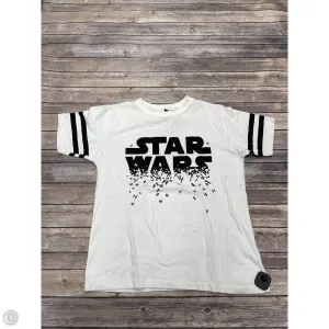 Top Short Sleeve By Cmf In Blue & White, Size: Xl