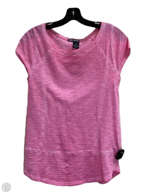 Top Short Sleeve By Dkny In Pink, Size: S