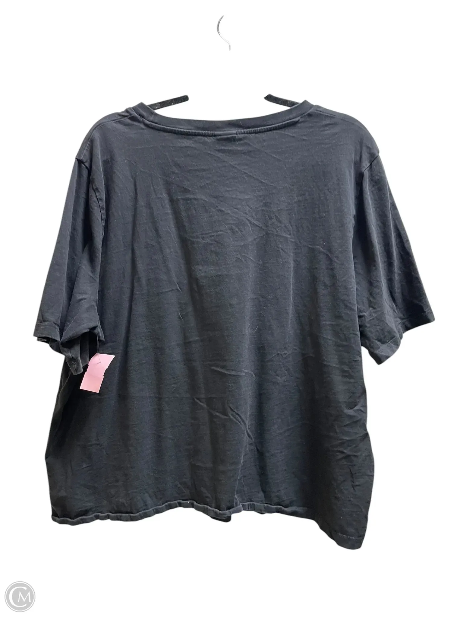 Top Short Sleeve By H&m In Black, Size: 1x