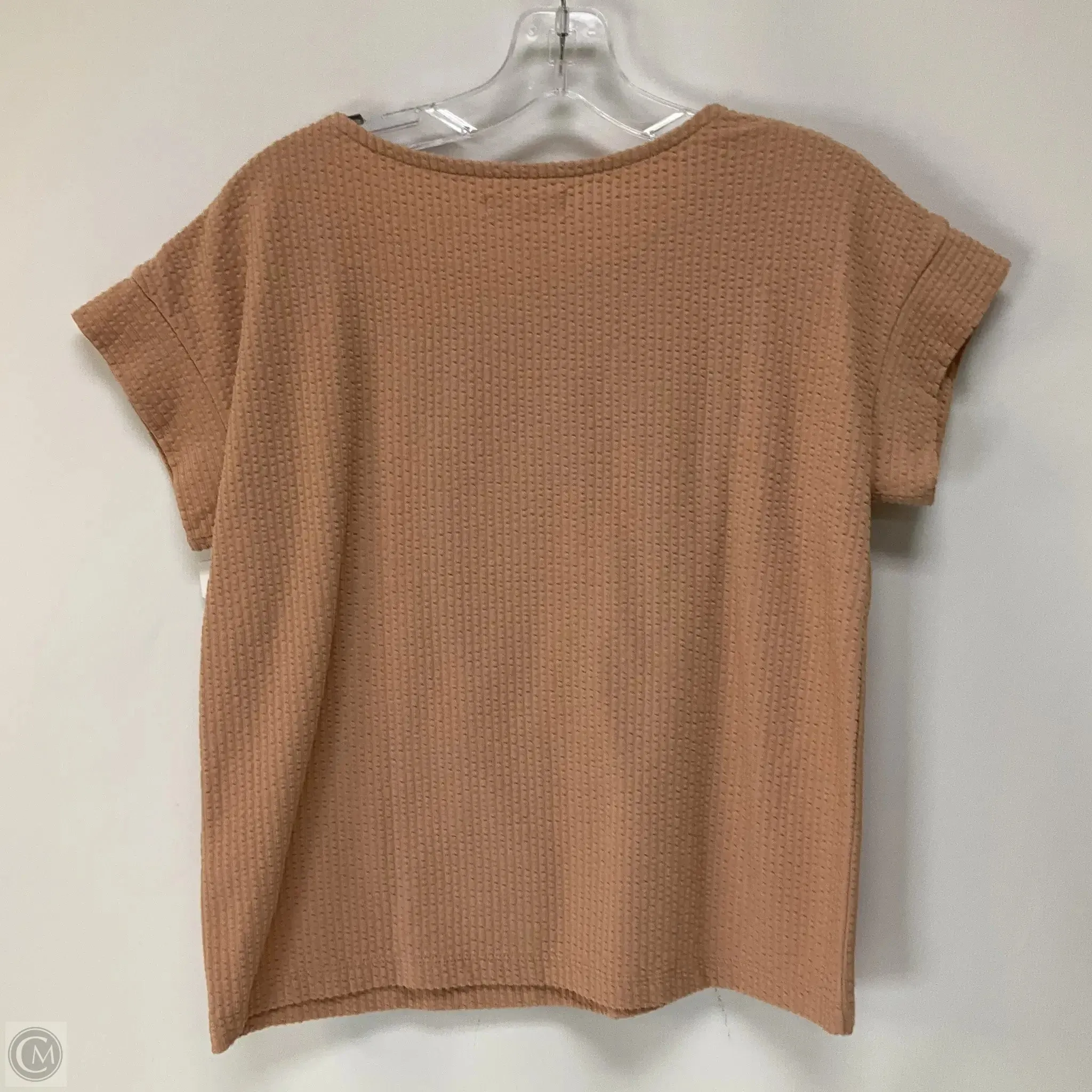 Top Short Sleeve By Madewell In Peach, Size: Xs