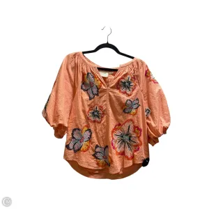 Top Short Sleeve By Maeve In Orange, Size: Xs