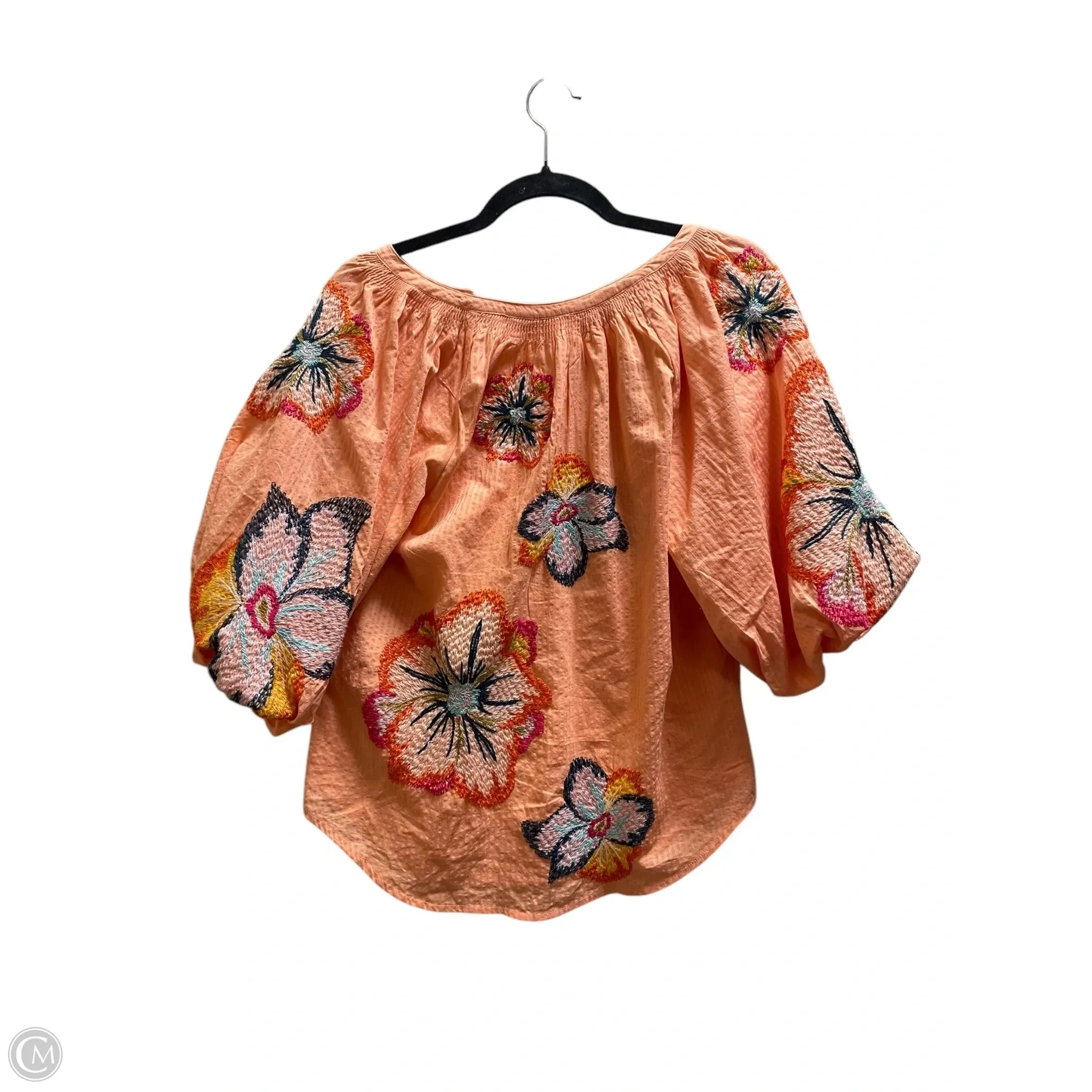 Top Short Sleeve By Maeve In Orange, Size: Xs