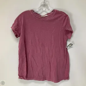 Top Short Sleeve By Marine Layer In Pink, Size: S